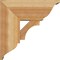 Ekena Millwork Westlake Traditional Rough Sawn Bracket w/ Offset Brace, Western Red Cedar, 8"W x 18"D x 18"H BKT0806X18X18WTL01RWR - alternate 4